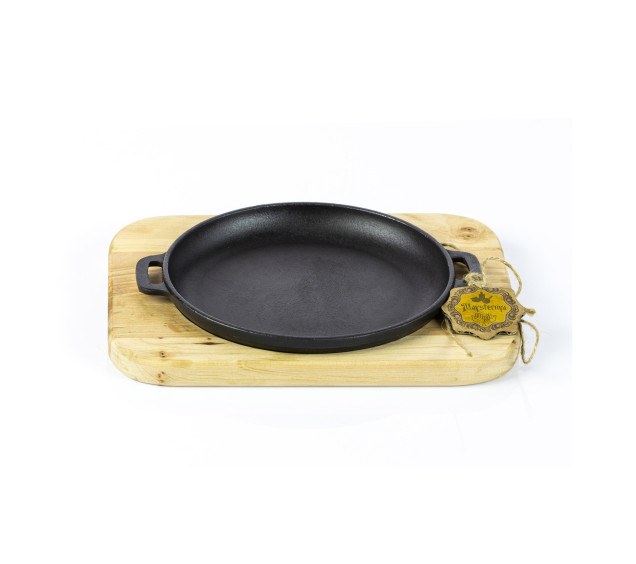 Т101-020 Жаровня чавунна 18*2,5см з підставкою Horeca - фото 3