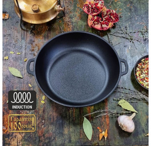 Т102 Жаровня чавунна 24*6см - фото