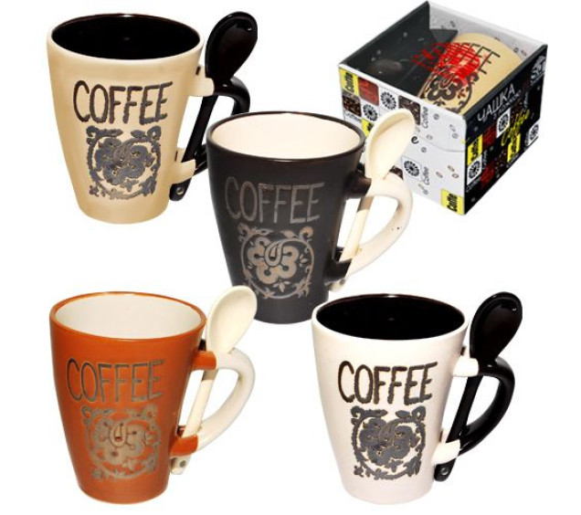 2168 Чашка з ложкою -C 250мл NEW EDITION - фото