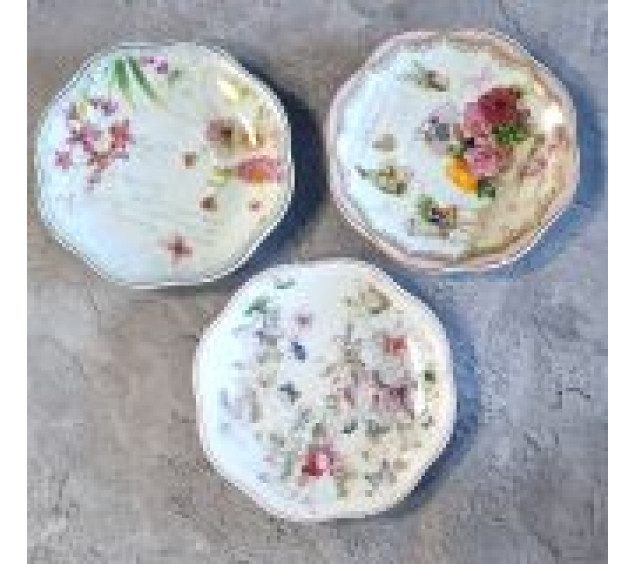 1752-08/У Блюдце 14,5см Англійський сад мікс без упак - фото