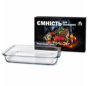 50010-04 Ємність для запікання прямокутна 39х23х5 - фото