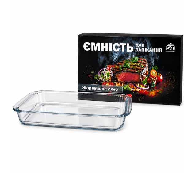 50010-04 Ємність для запікання прямокутна 39х23х5 - фото