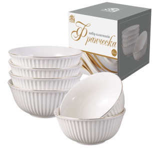 30961-00 Набір 6 салатників 7' (950 мл, 17,5 см) Франческа - фото