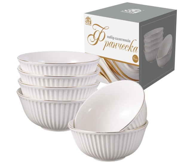 30961-00 Набір 6 салатників 7' (950 мл, 17,5 см) Франческа - фото