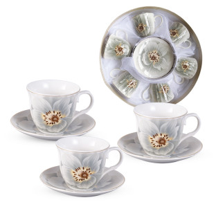 15191 Сервіз чайний 12 пр "Жасмин"  ( чашка 230мл, блюдце 14см) - фото