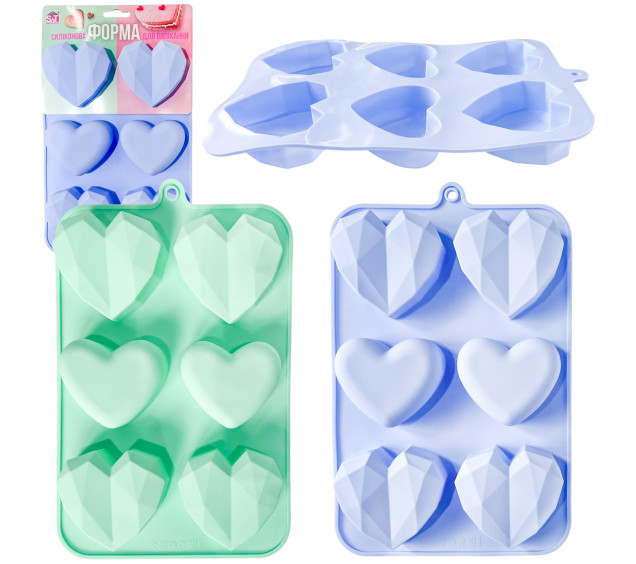 3200-71 Силіконова форма для випікання 27.5х16.5см Мікс - фото