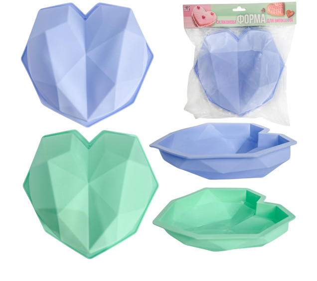 3200-78 Силіконова форма для випікання 21.5х20.7см Мікс - фото