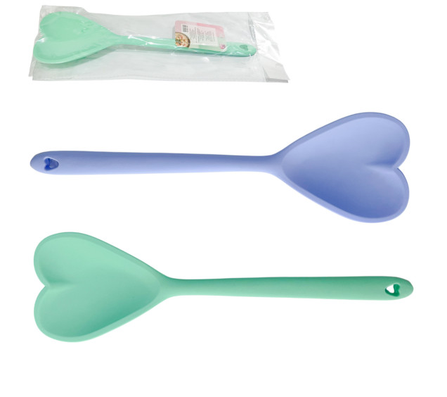 3200-80 Силіконова ложка 30см Мікс - фото