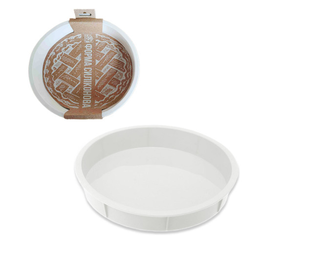 3300-33 Форма силіконова кругла мілка 25*25*4 см « Moonlight » - фото