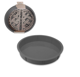 3300-34 Форма силіконова кругла мілка 25*25*4 см « Vulkano » - фото