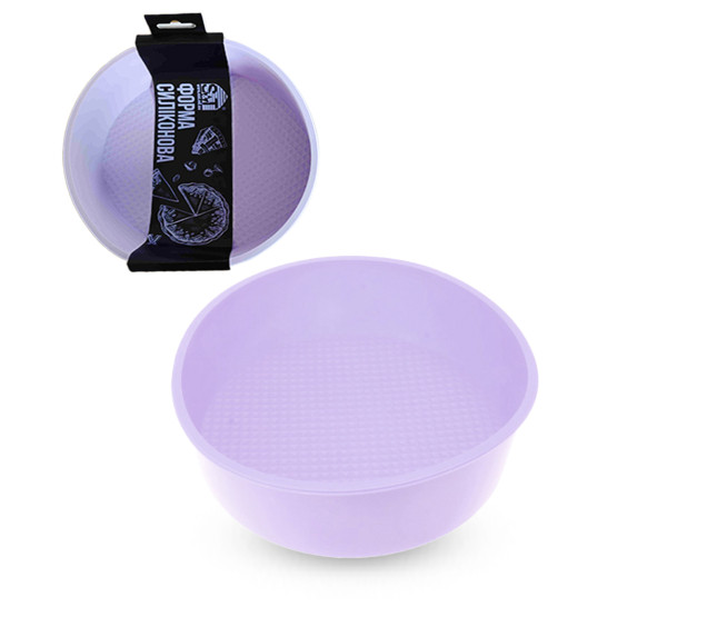 3300-35 Форма силіконова кругла глибока 20*20*6 см « Amist » - фото