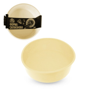 3300-36 Форма силіконова кругла глибока 20*20*6 см « Creamy » - фото
