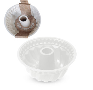 3300-37 Форма силіконова кругла кекс 24*24*10,2 см « Moonlight » - фото