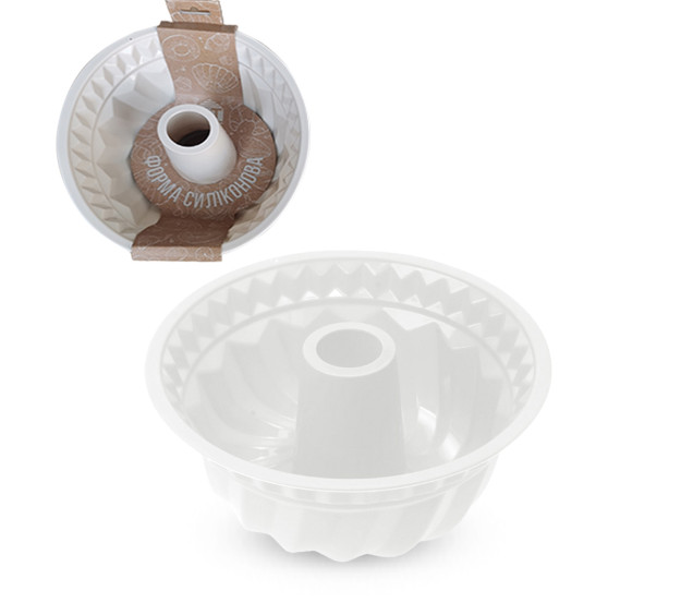 3300-37 Форма силіконова кругла кекс 24*24*10,2 см « Moonlight » - фото