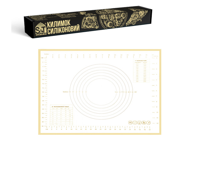 3300-57 Килимок силіконовий 50*40 см « Creamy » - фото