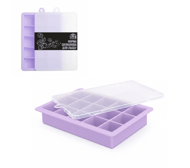 3300-60 Форма силіконова для льоду « Amist » 18*12*2,54 см - фото
