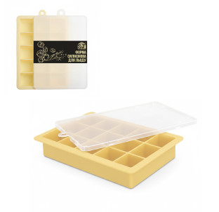 3300-61 Форма силіконова для льоду « Creamy » 18*12*2,54 см - фото