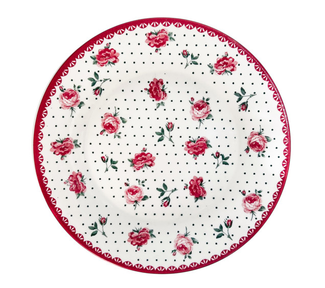 30001-009 Тарілка 8' Квітуча троянда - фото