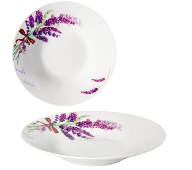 30003-1436 Тарілка суп 8' Лаванда(36) - фото