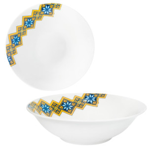 30005-006 Салатник 7' Вишиванка жовто-блакитний ромб - фото