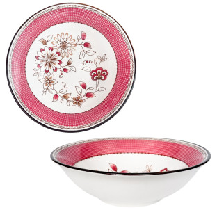 30005-010 Салатник 7' Рожевий орнамент - фото