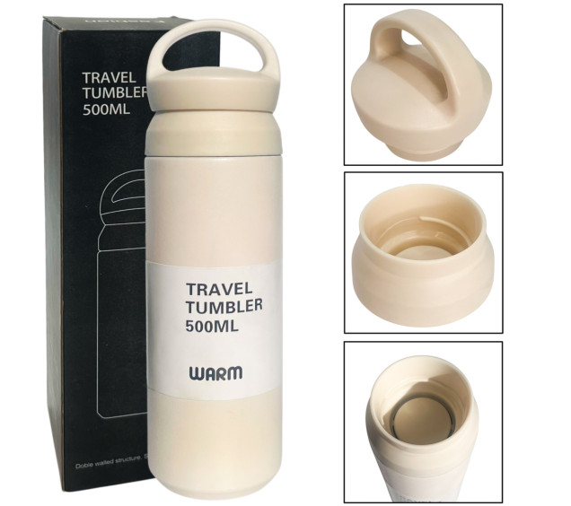 80617-1 Термос 500мл Білий - фото