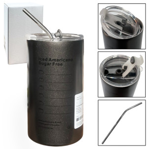 80620-2 Термостакан 600 мл Графіт - фото