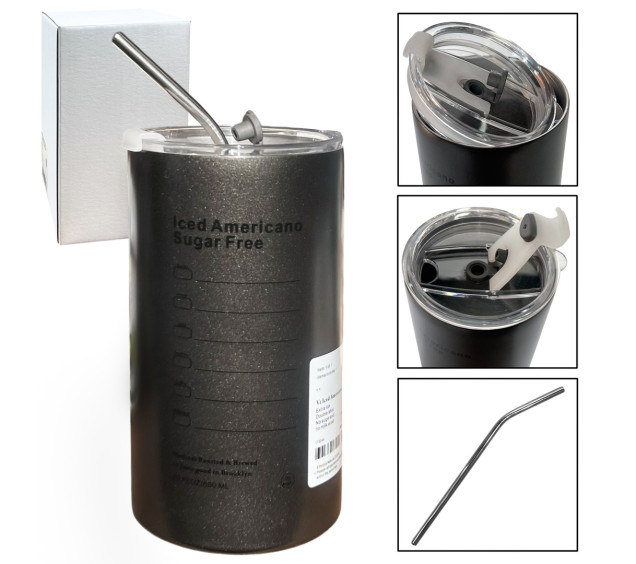 80620-2 Термостакан 600 мл Графіт - фото