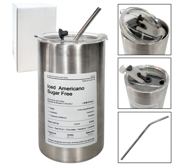 80620-3 Термостакан 600 мл Сірий - фото