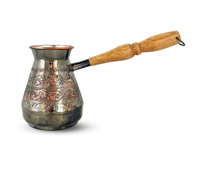 50083 Турка мідна Квіти 500мл чорний нікель - фото