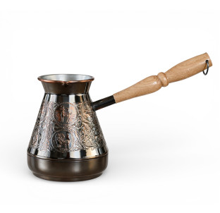 50084 Турка мідна Знаки зодіаку чорний нікель 500мл - фото