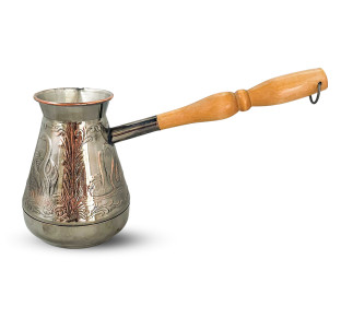 50089 Турка мідна Лебеді 600мл чорний нікель - фото