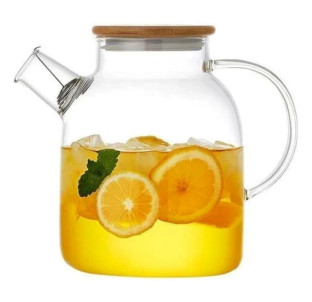 32236 Чайник заварювальний з бамбуковою кришкою 1,6л Літрон - фото