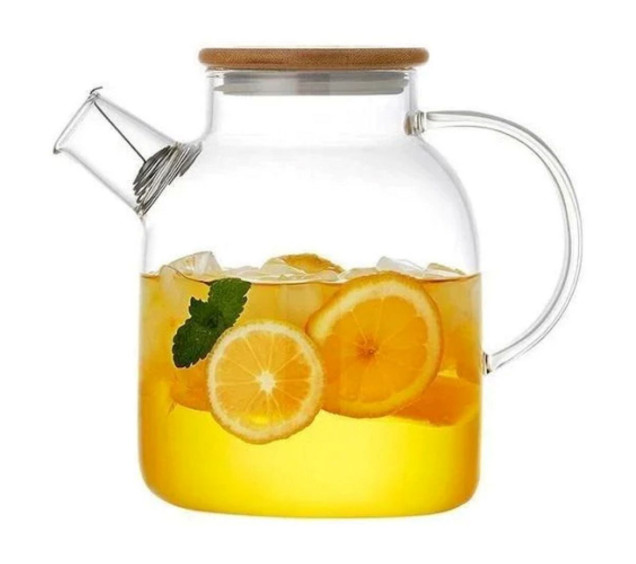 32236 Чайник заварювальний з бамбуковою кришкою 1,6л Літрон - фото