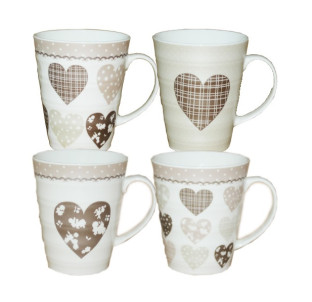 040-01-13 Чашка 350мл чорно-біла любов - фото