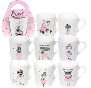 040-01-85-2 Чашка Sweet girl 270мл - фото