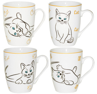 040-01-95 Чашка Кошенята 360мл - фото