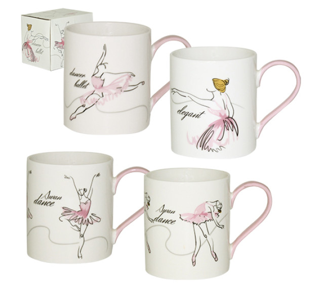 040-02-100 Чашка у подар. упаковці Балерина 380мл - фото