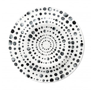 050-43-02 Тарілка 9" Крапки - фото
