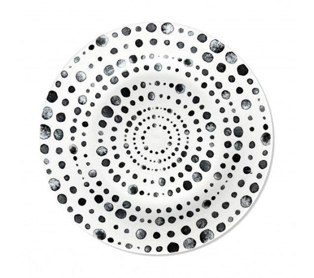 050-43-02 Тарілка 9" Крапки - фото