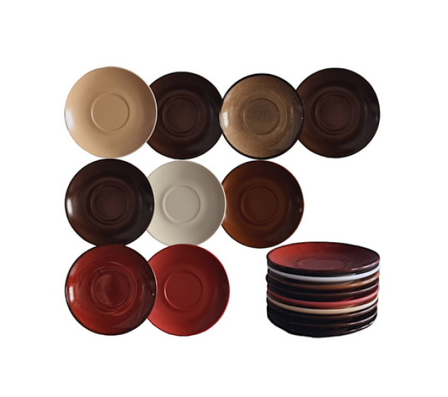 1517-01/У Блюдце 14см Мокко микс - фото