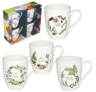 1591-08 Набір 4 чашки Wishes в подар. упаковці 350мл - фото