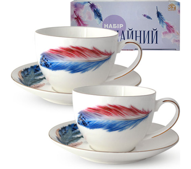 1753-1 Сервіз чайний 12пр. Фенікс (чашка 280мл, блюдце 15см) - фото