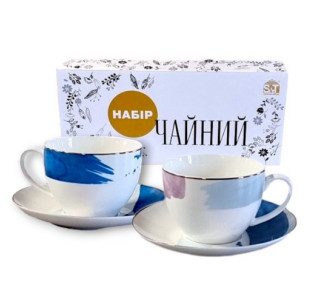 1753-12 Сервіз чайний 12пр. Офелия (чашка -240мл.,блюдце-15 см) - фото