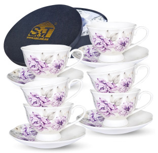 1993-01 Сервіз чайний "Sawyer Rose" 12ел. (180 мл, 14,5 см) - фото