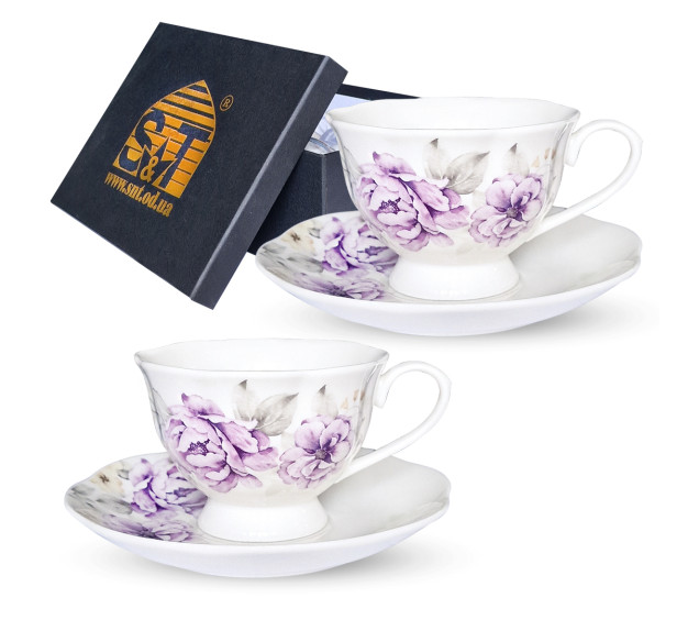 1993-02 Сервіз чайний "Sawyer Rose" 4ел.  (180 мл, 14.5 см) - фото