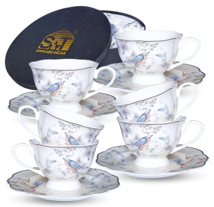 1994-01 Сервіз чайний Dayton Blue" 12ел.  (180 мл, 16 см) - фото