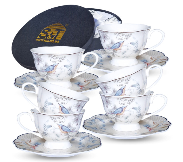 1994-01 Сервіз чайний Dayton Blue" 12ел.  (180 мл, 16 см) - фото