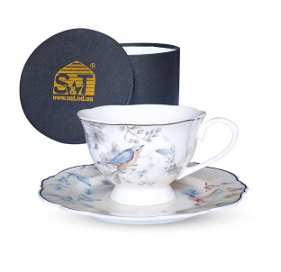 1994 Набір чашка з блюдцем "Dayton Blue"  (180 мл, 16 см) - фото