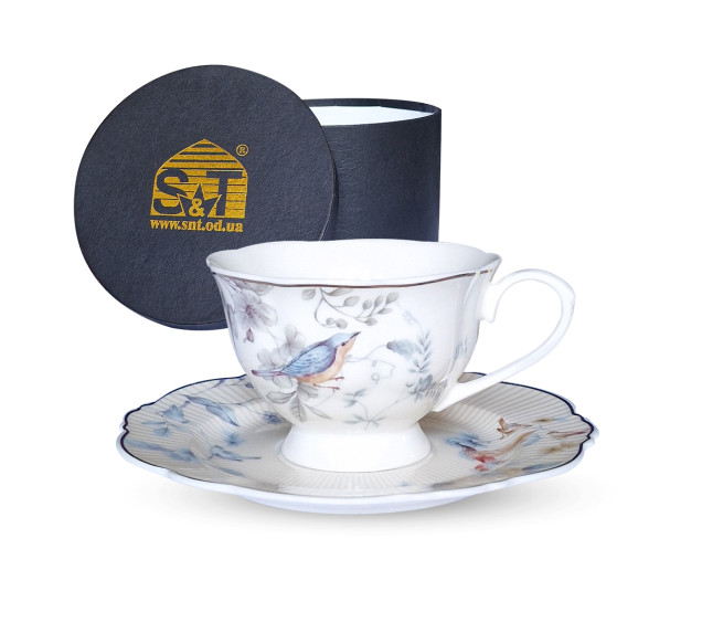 1994 Набір чашка з блюдцем "Dayton Blue"  (180 мл, 16 см) - фото